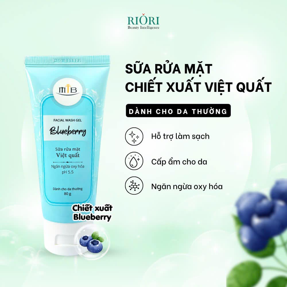 Sữa rửa mặt việt quất