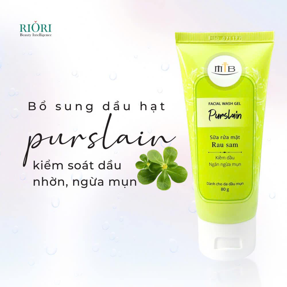 Sữa rửa mặt rau sam
