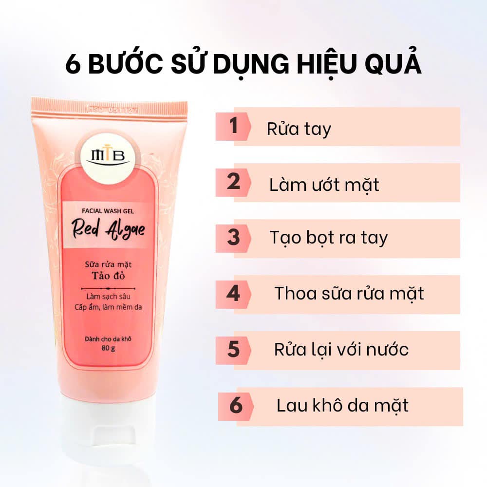 Sữa rửa mặt tảo đỏ