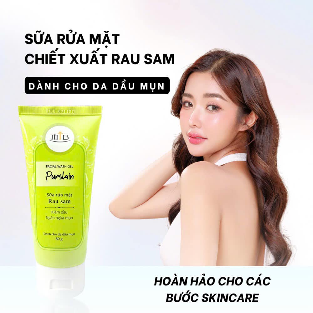 Sữa rửa mặt rau sam