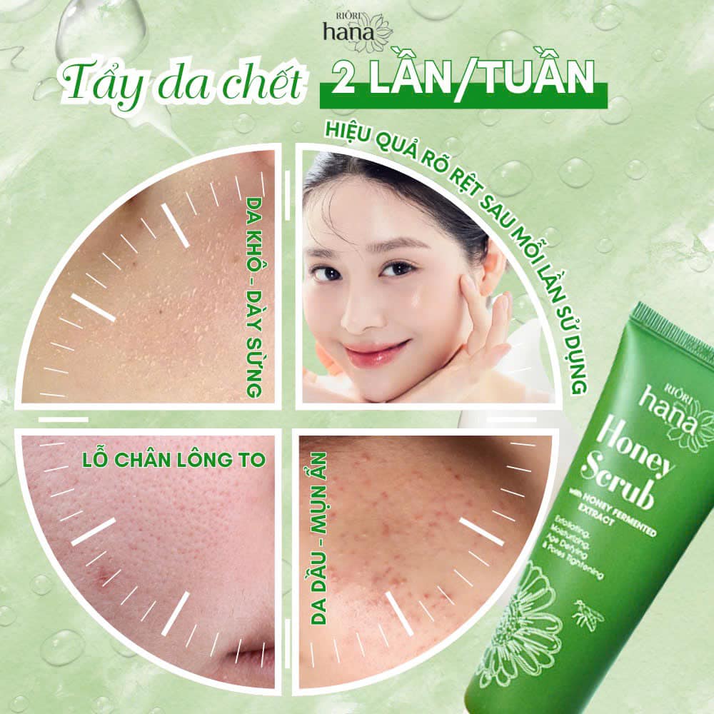 Kem tẩy tế bào chết trên da Thu Hiền Riori