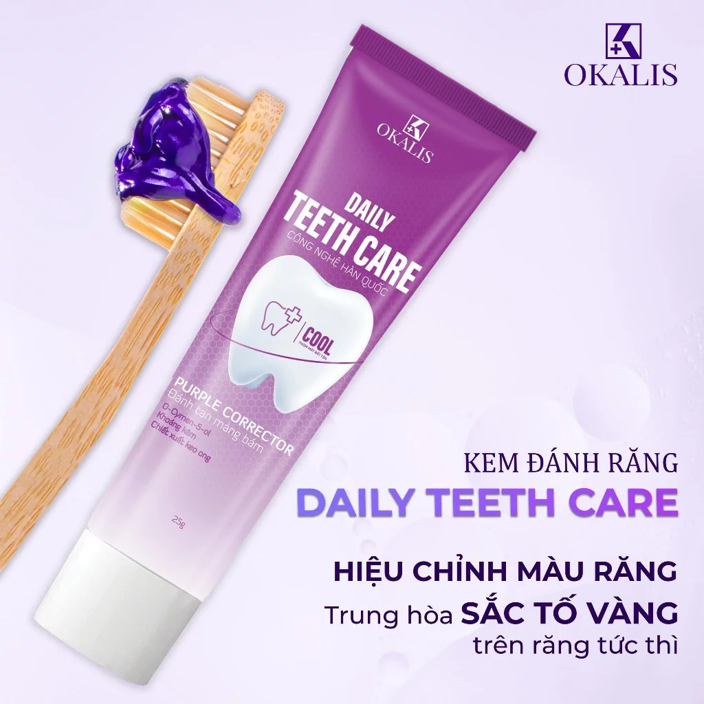 Kem đánh răng Okalis Daily teeth Care