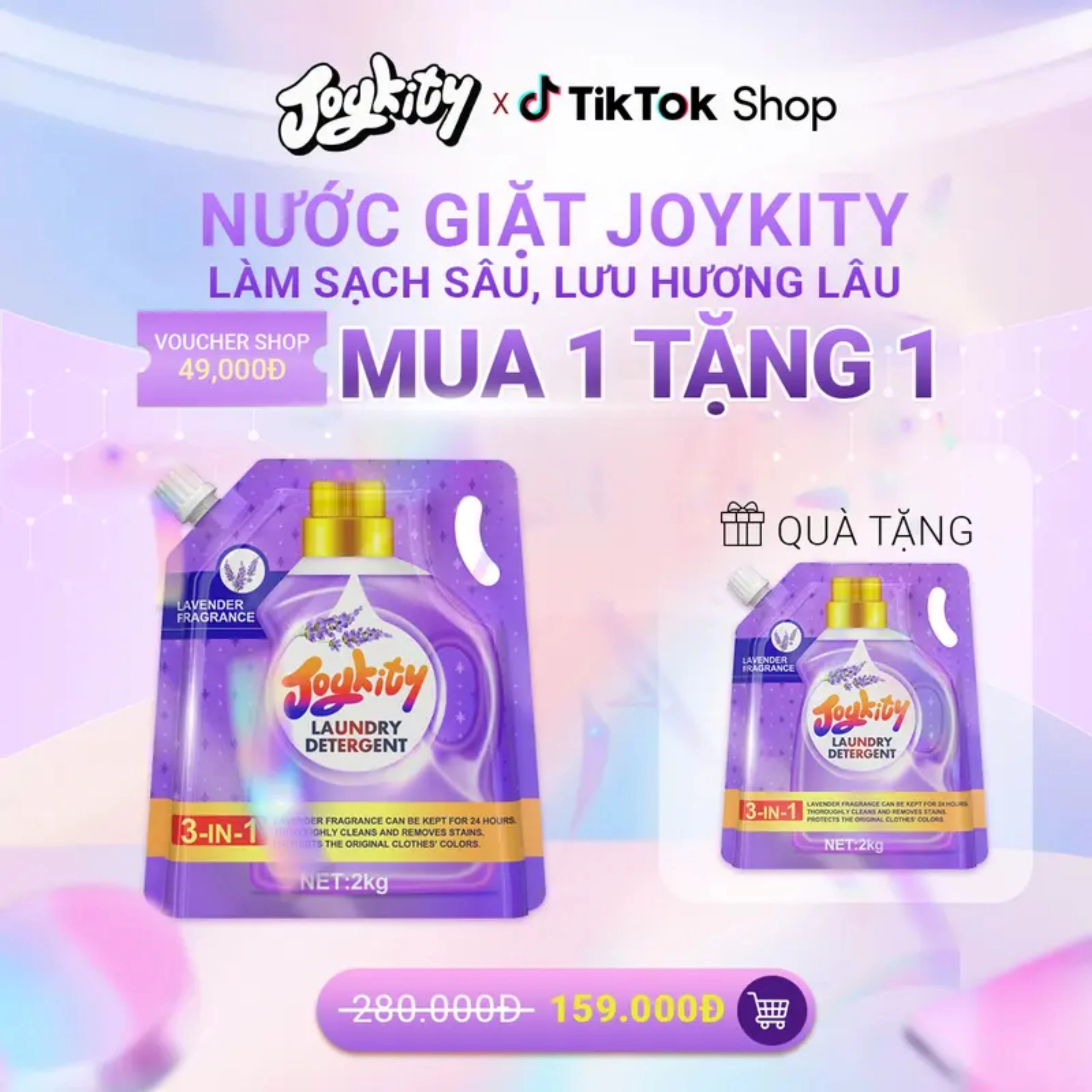 Nước giặt xả joycity