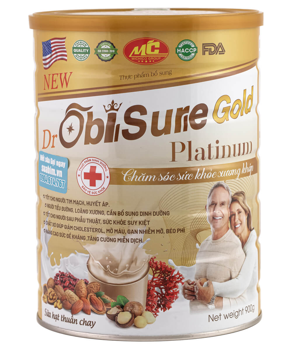 Sữa hạt Obisure Gold 900g Platinum
